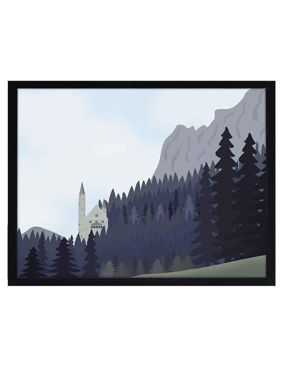 Cuadro decorativo Paisajes Ilustrados Cuadro decorativo Paisajes Ilustrados