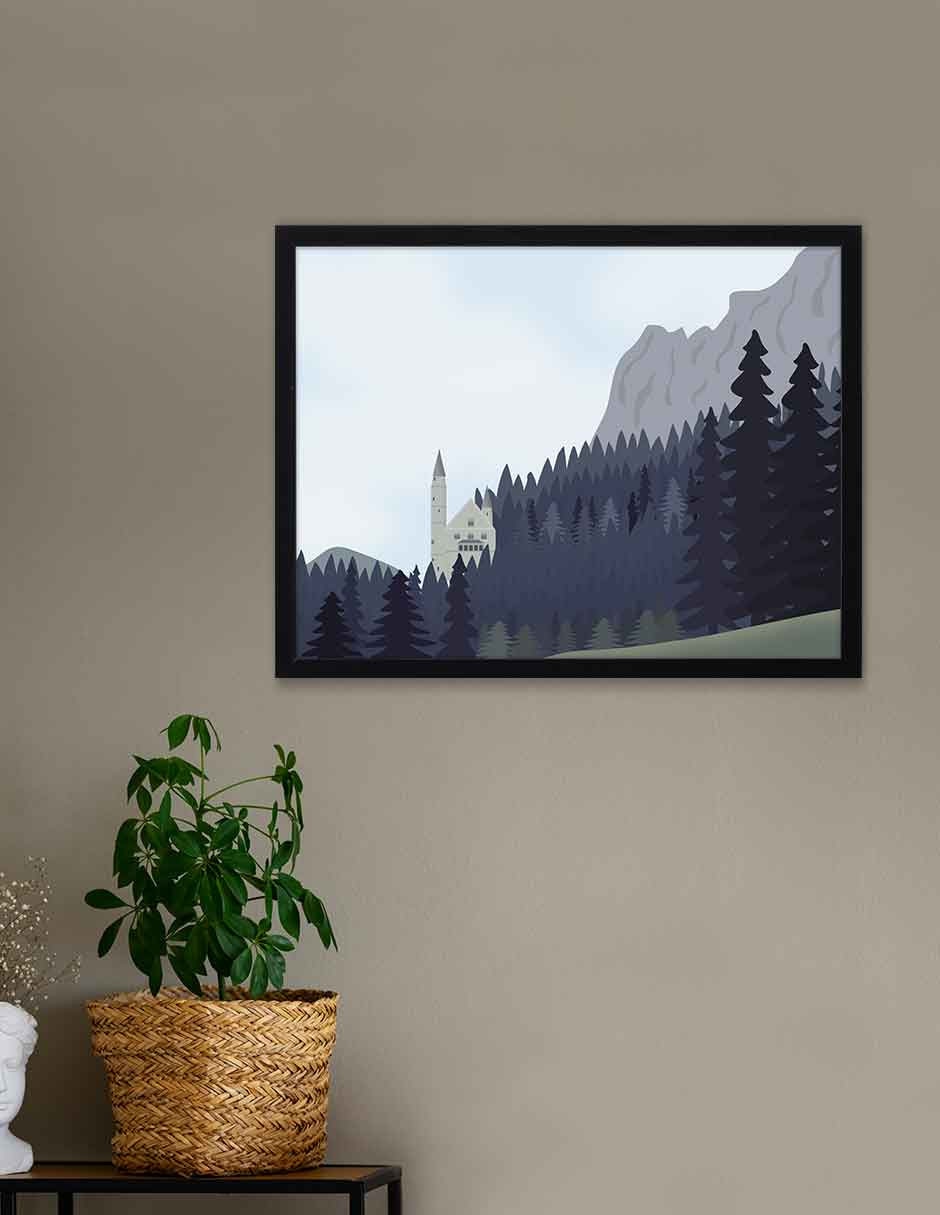 Cuadro decorativo Paisajes Ilustrados 4