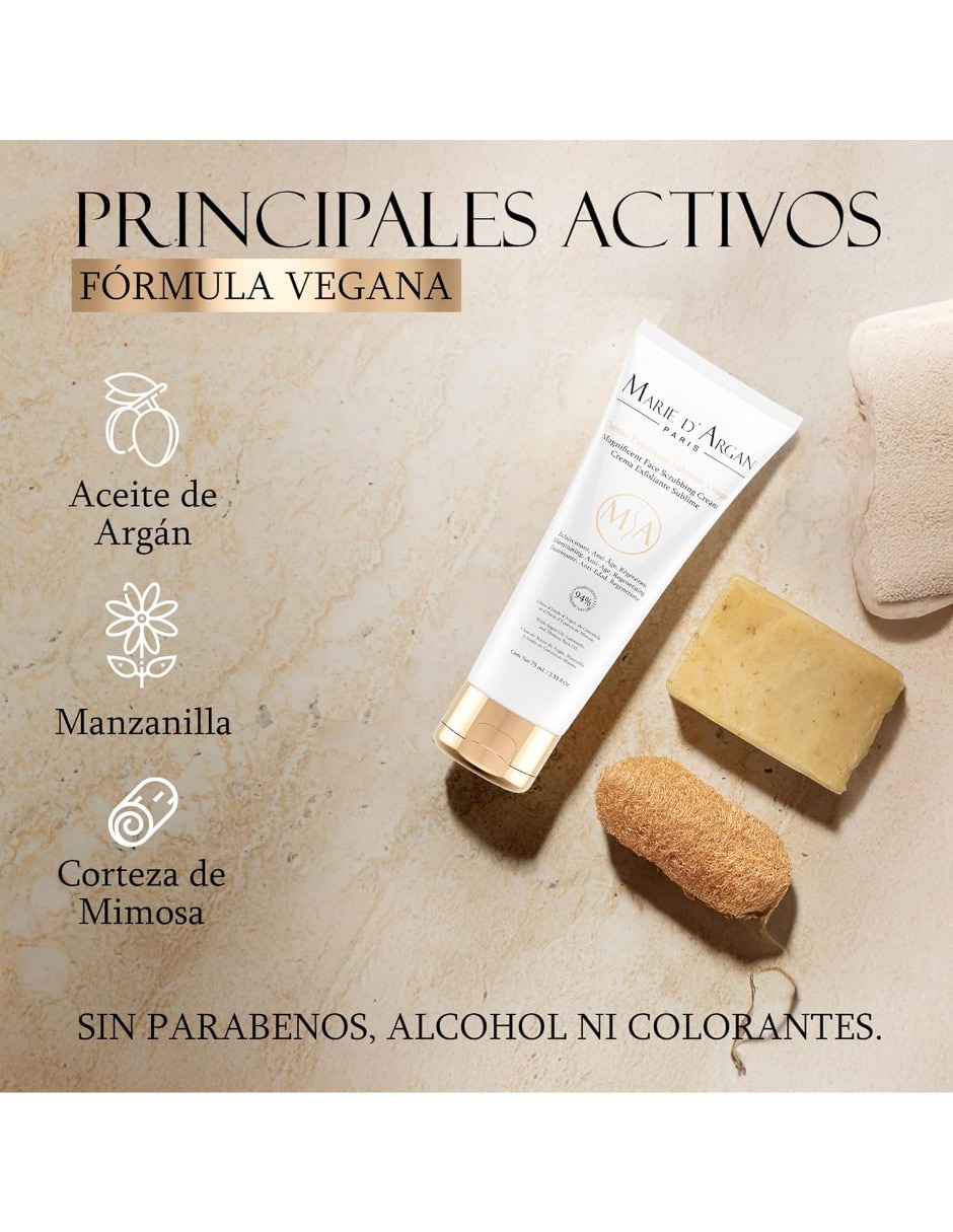 Crema facial recomendada para hidratar día y noche Marie D' Argan todo tipo de piel 4