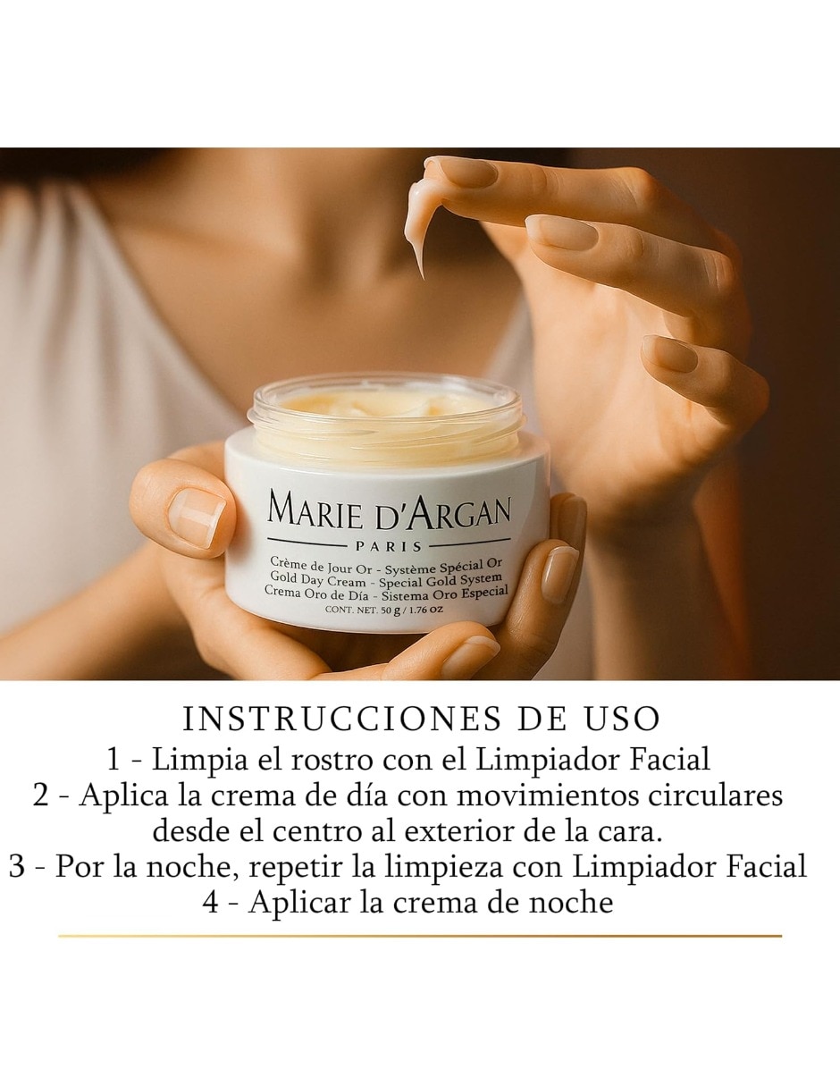 Crema facial recomendada para hidratar día y noche Marie D' Argan todo tipo de piel 6