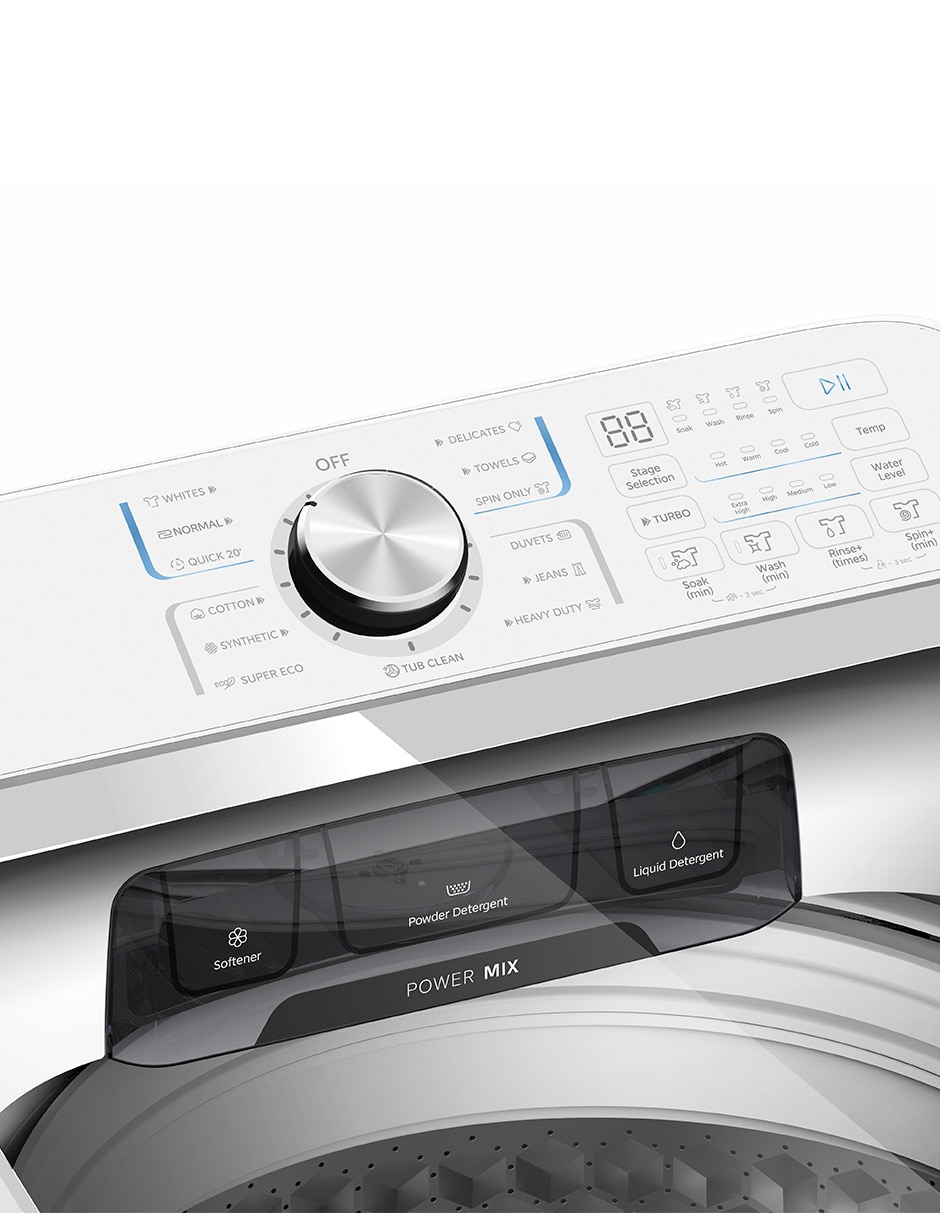 Lavadora automática carga superior ma512w18a/w 2