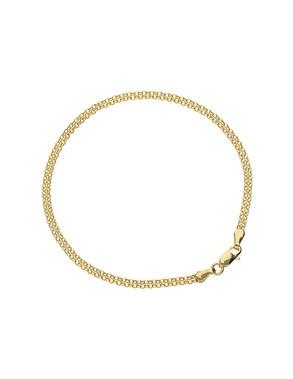 Pulsera de oro amarillo 14 k Clasicas acabado pulido