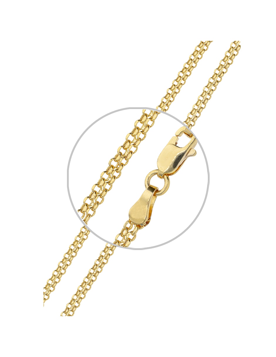 Pulsera Fonelli de oro amarillo 14 k Clasicas acabado pulido