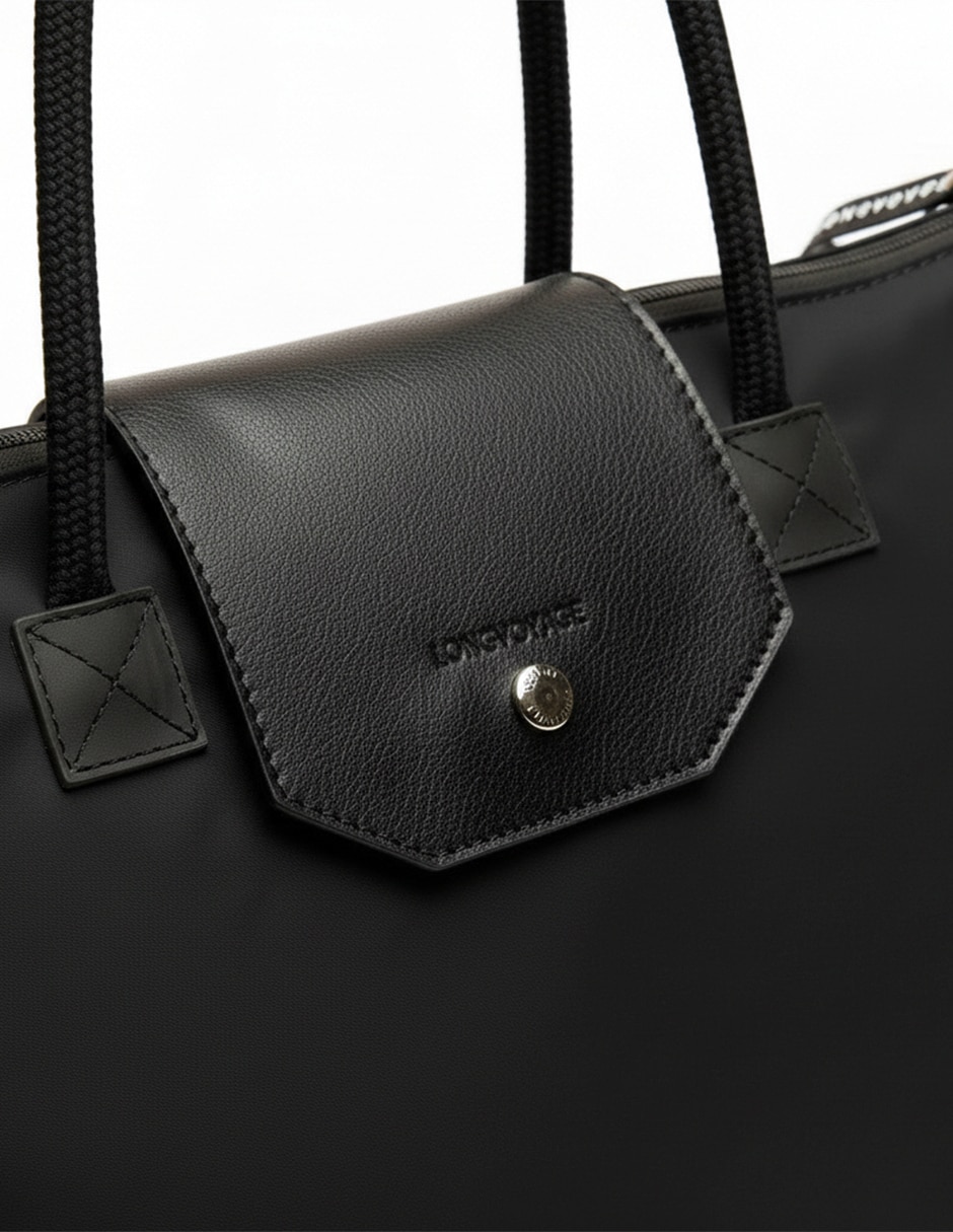Bolsa tote longvoyage lacorde de nylon para mujer