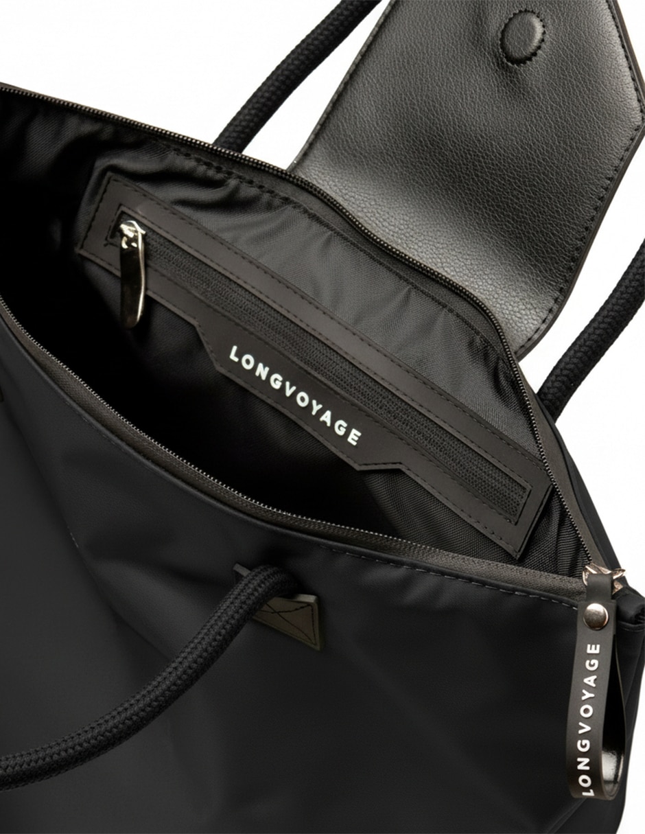 Bolsa tote longvoyage lacorde de nylon para mujer